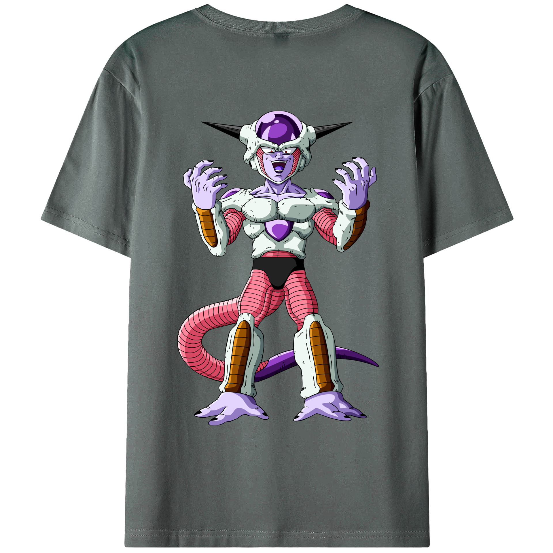（画像用） ドラゴンボール フリーザ DRAGON BALL Frieza 綿100％ メンズ半袖Tシャツ（バックプリント） 通気性